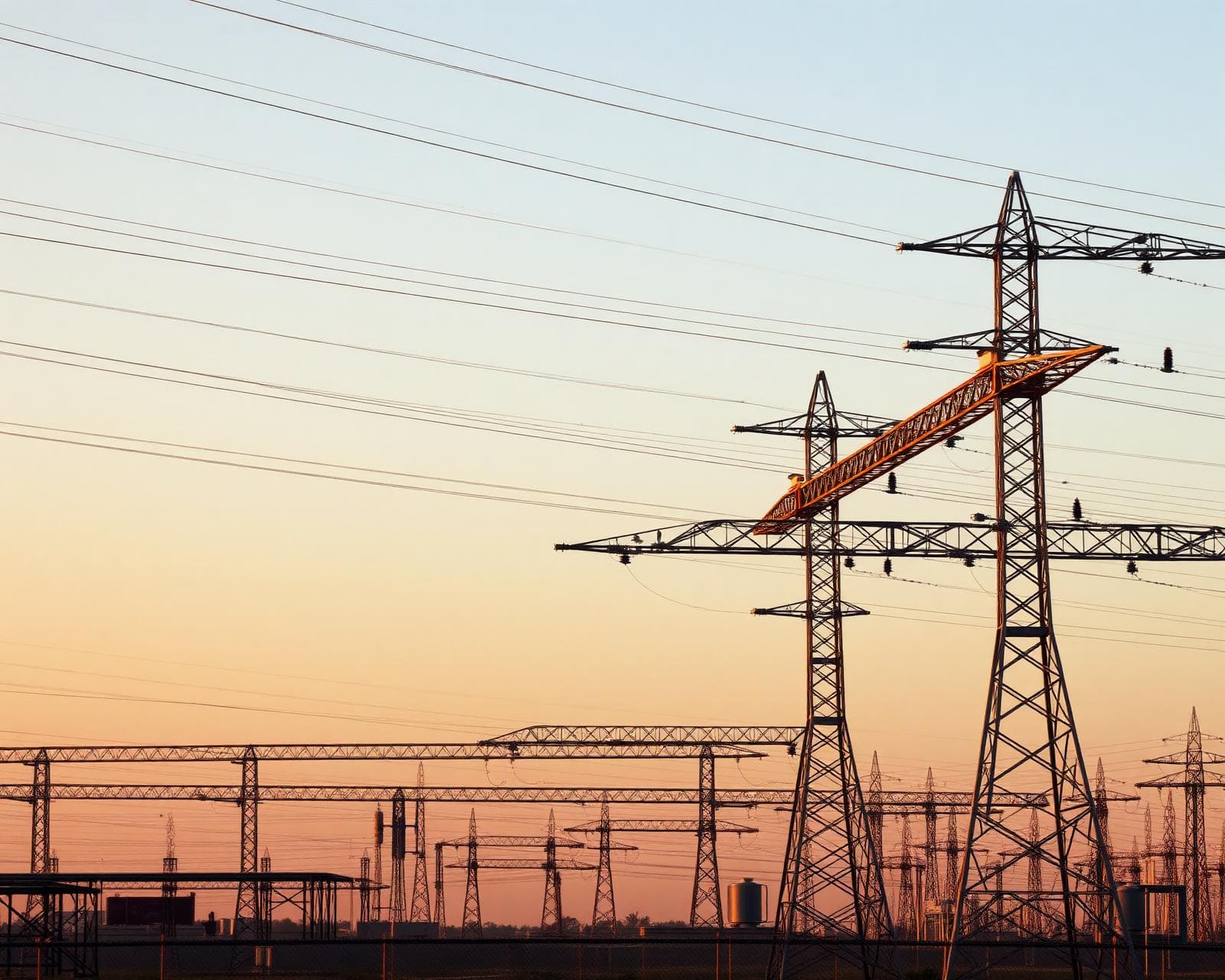 High-voltage substation supporting mine operations