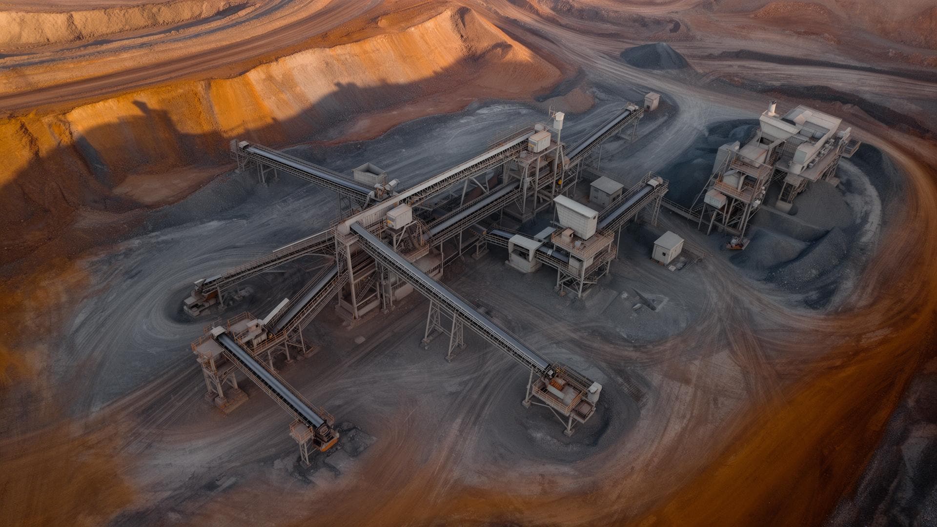 Aerial survey of a West African mineral processing plant